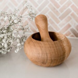 Wooden Pestle And Mortar By QToys