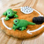 Felt Lifecycle of a Frog