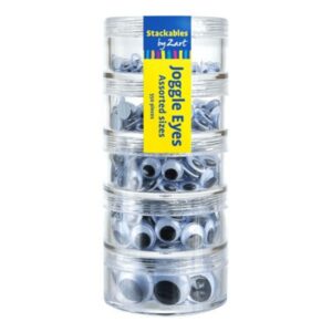 Joggle Eyes B&W Stackable Container