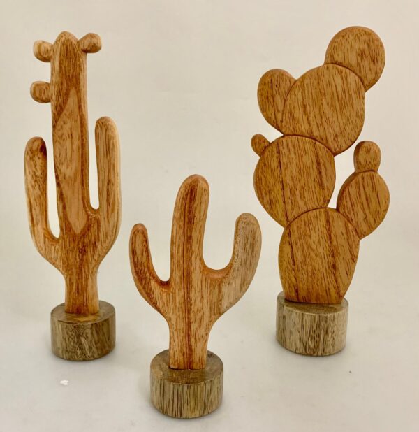 Wooden Cactus