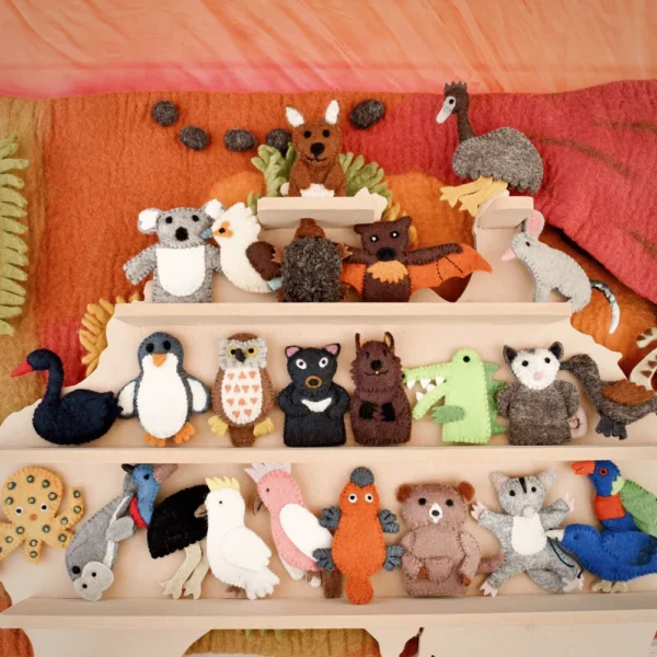Animals finger puppet set