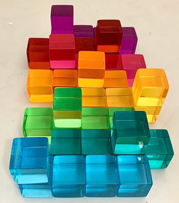 Bright Lucite Cubes