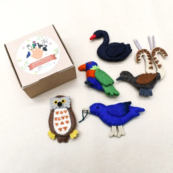 Australian birds - finger puppet set