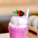 Felt Strawberry Milkshake