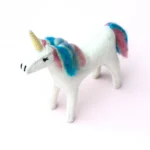 Felt Pink Unicorn Toy by Tara Treasures