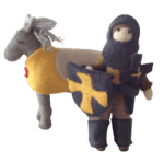 Felt Knight and Horse