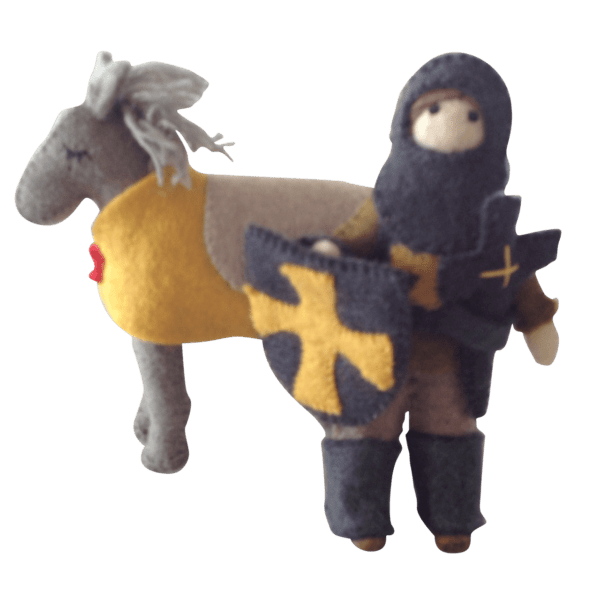 Felt Knight and Horse