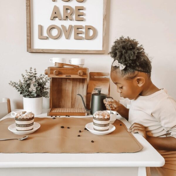 Poppie Toys Wooden Barista playset