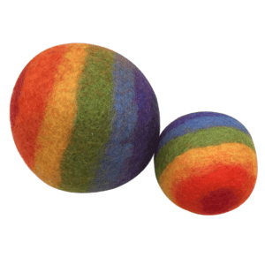 Bright Rainbow Balls (Set of 2) by Papoose