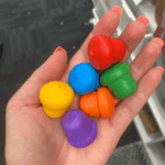 Set of 6 Rainbow Acorns by Growing Kind