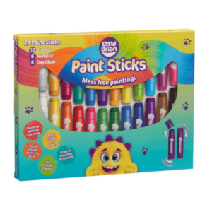 Assorted Paint Sticks (Set of 24) by Little Brian For Kids