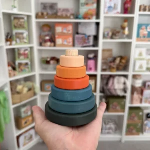 Mini Ring Wooden Stacker (Tropics) by SABO Concept