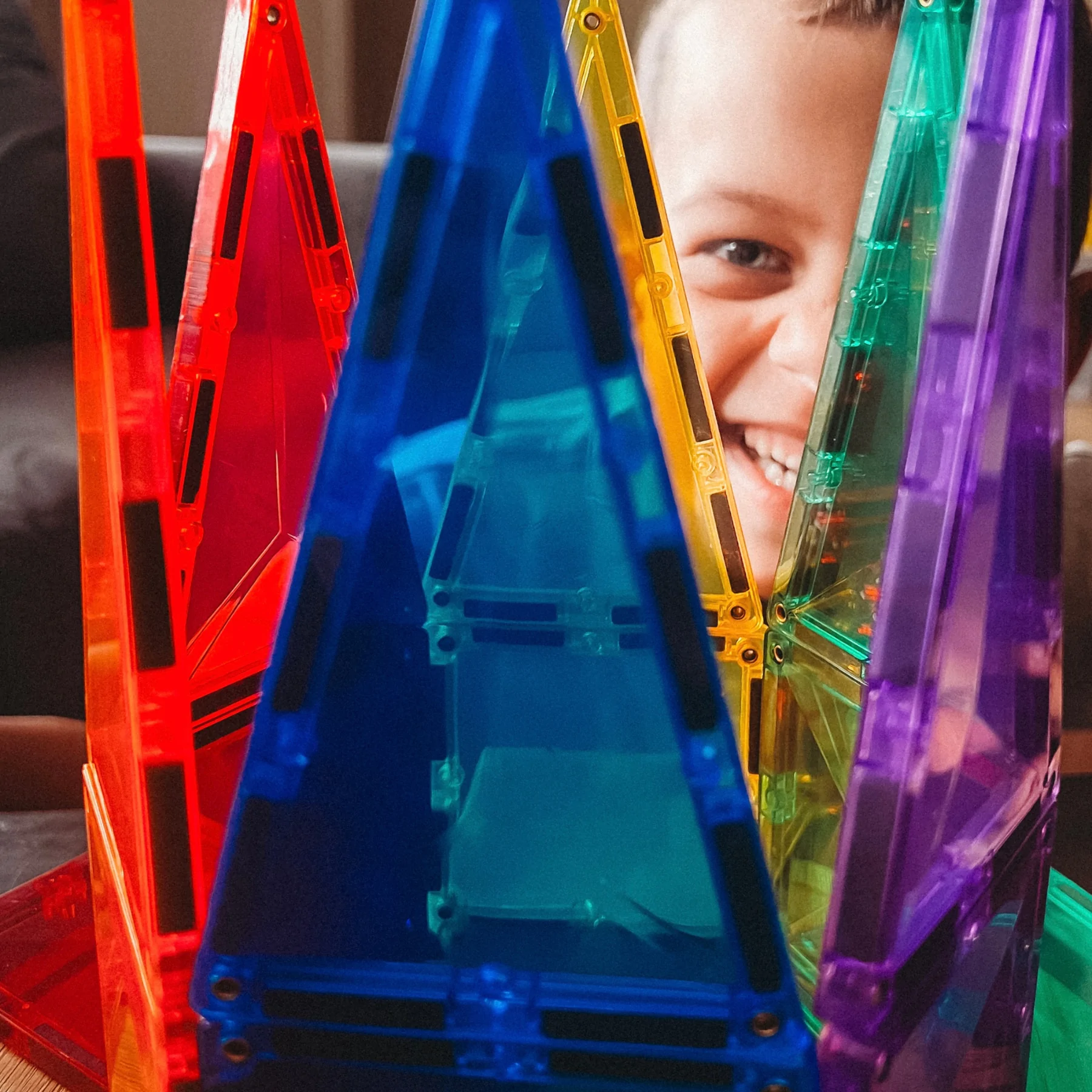 Connetix Rainbow Mini Pack (24 Pieces) | Magnetic Tiles