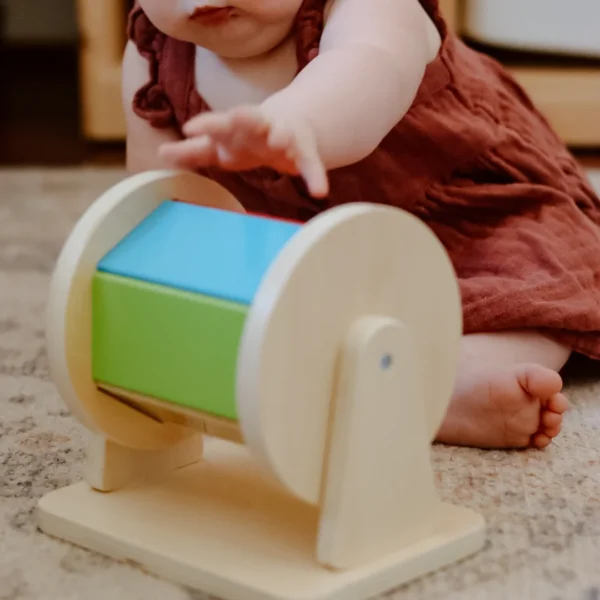 Baby Montessori Toy Spinning Drum