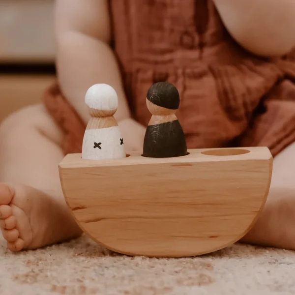 wood peg doll playsets