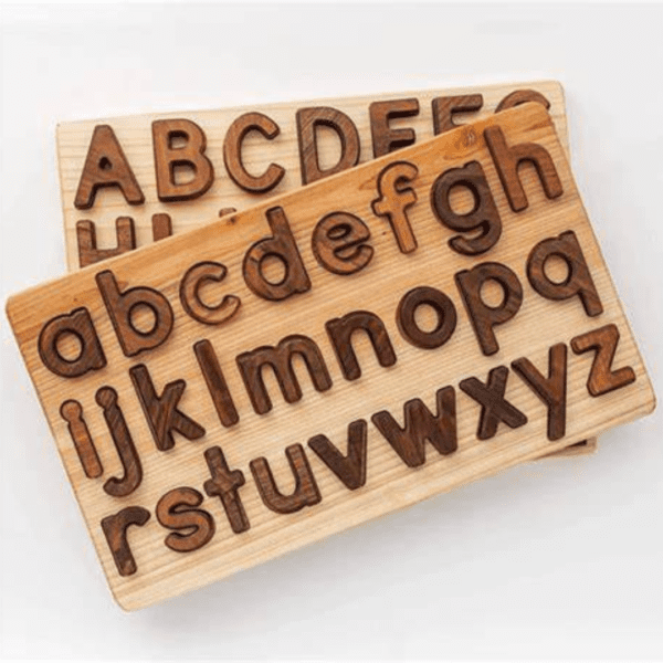 Walnut Lowercase Alphabet Puzzle (New Version) - Image 3