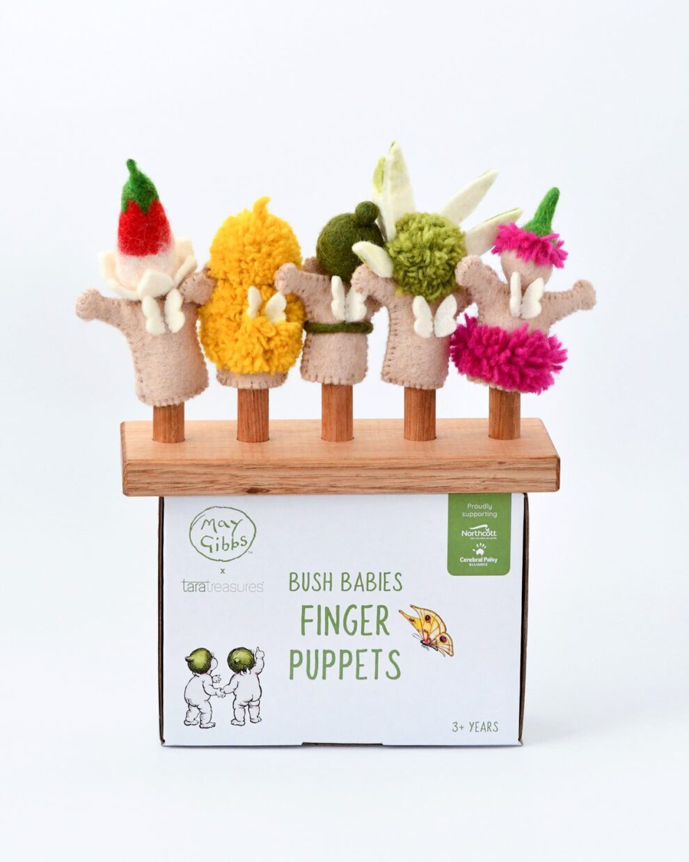 Bush Babies Finger Puppets Set by May Gibbs x Tara Treasures