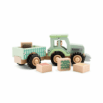 Small Tractor With Farm Crops by New Classic Toys