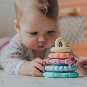Stacker and Teether Toy (Pastel) by Jellystone Designs