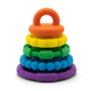 Stacker and Teether Toy (Rainbow) by Jellystone Designs