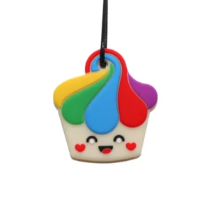 Chew Necklace (Cupcake/Medium) by Jellystone Designs