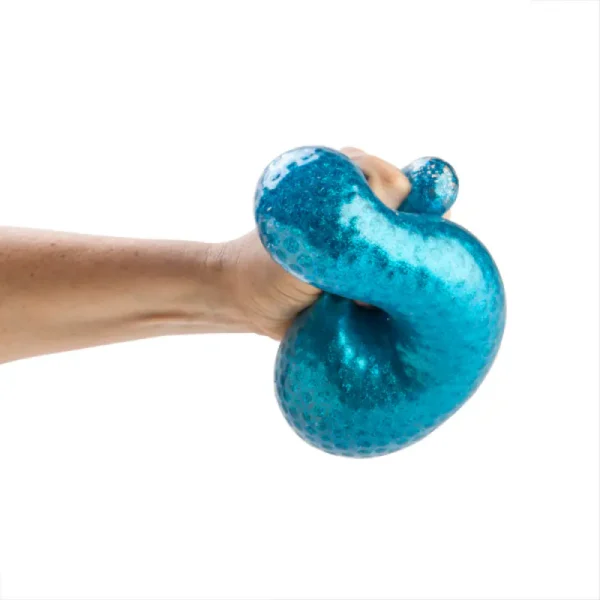 Jumbo Blue Squeezable Glitter Bubble Ball