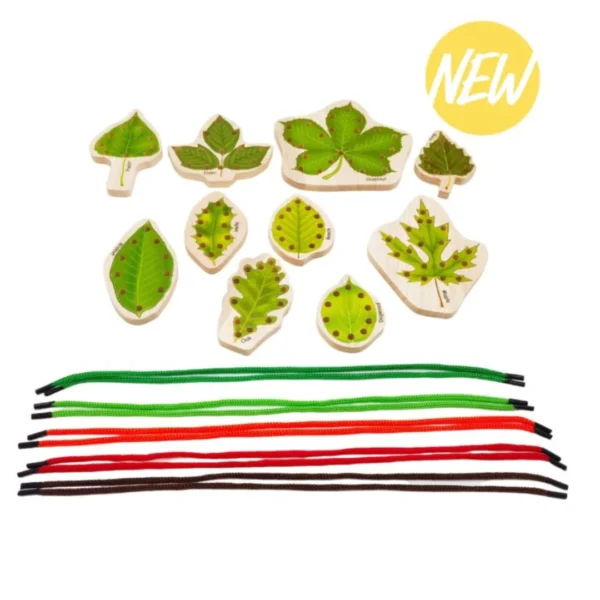 Sensory Threading Leaves Pack