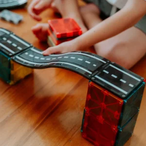 Downhill Duo Magnetic Roads (Set of 40) by MAGNA-TILES