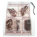 Dreamtime Sea Creatures Block Print Stamp (Set of 5)