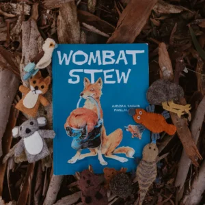 Wombat Stew Australiana Finger Puppet Set by Tara Treasures