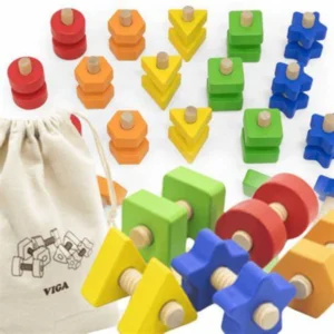 Nuts & Bolts Bag (40 Piece) by VIGA Toys