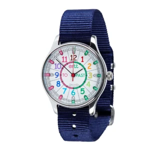 Learn to Tell Time Kids Waterproof Watch | Navy Band