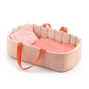 Pomea Pink Lines Doll Bassinet by Djeco