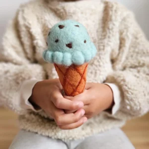 Felt Mint Chocolate Chip Ice Cream by Tara Treasures