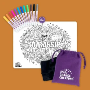Silicone Colourings Placemat (Jurassic) by Little Change Creators
