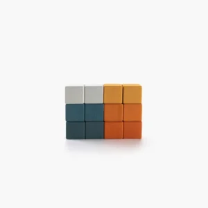 Square Wooden Block Set (Lagoon) by SABO Concept