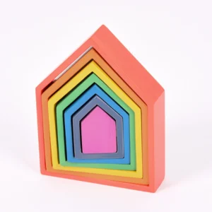 Rainbow Architect Houses (7 Piece) by TickiT