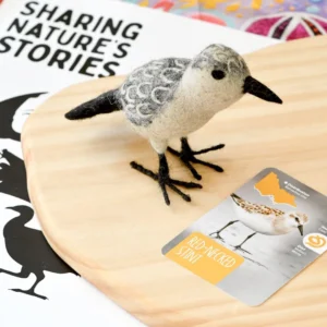Felt Australian Toy (Red Necked Stint) Parks Victoria Nature Mascots by Tara Treasures