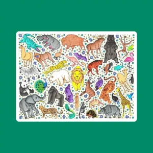 Silicone Colouring Placemat (Safari) by Little Change Creators