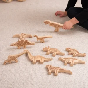 Wooden Dinosaur Blocks - 10 Pieces TickIt