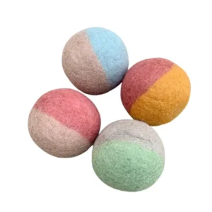 Funky Felt Balls Earth 10cm/4pc by Papoose