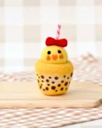 Felt Chick Boba Bubble Tea Drink by Tara Treasures