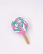 Felt Colourful Pink and Green Swirl Lollipop by Tara Treasures