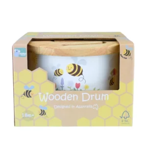 Buzzy Days Bee Wooden Drum by Koala Dream