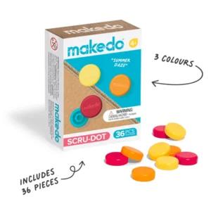 Upcycled Cardboard Scru-Dot (Summer Daze) by Makedo Australia