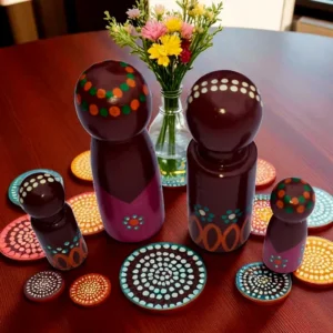 Desert Blooms Peg Doll Family - Women's Connection Set by Primary Toys