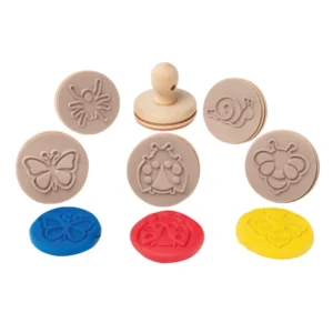 Wooden Dough Stamps (Garden Bug)