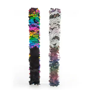 Reversible Sequin Snap Band