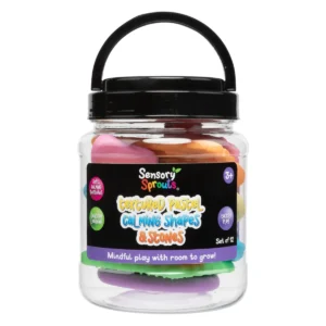 Textured Calming Pastel Shapes & Stones