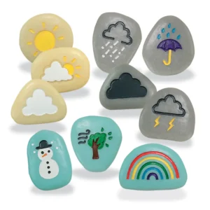 Sensory Play Stones (Weather) by Yellow Door